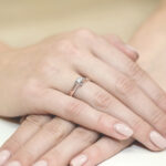 Diamantový zásnubný prsteň Always z ružového zlata, 0,12ct 14k