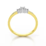 Diamantový zásnubný prsteň Zenith z kolekcie Dream rings zo žltého zlata s diamantom 0,19ct, 14k