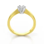 Diamantový zásnubný prsteň Grand z kolekcie Dream rings zo žltého zlata s diamantom 0,15ct, 14k