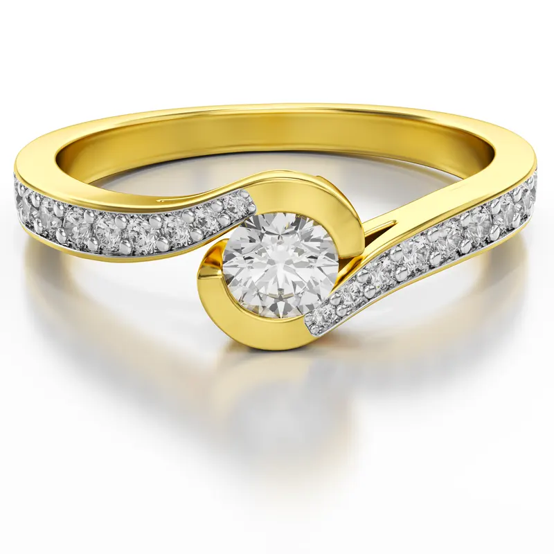 Diamantový prsteň Monarch z kolekcie Dream rings zo žltého zlata s diamantami 0,35ct, 14k