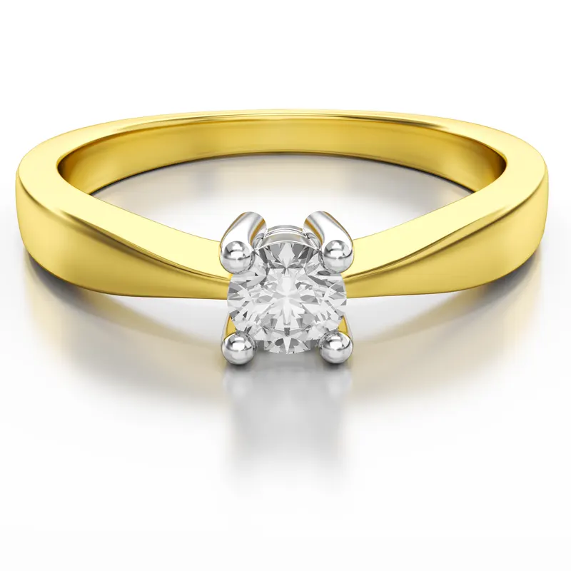 Diamantový zásnubný prsteň Paramount z kolekcie Dream rings zo žltého zlata s diamantom 0,10ct, 14k