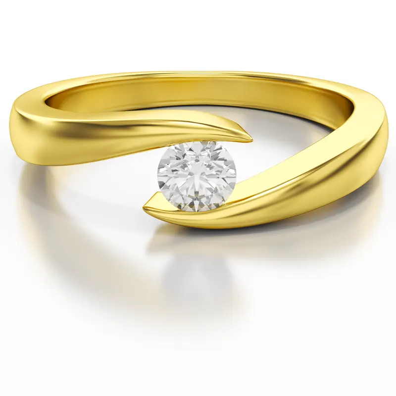 Diamantový prsteň Virtue z kolekcie Dream rings zo žltého zlata s diamantom 0,07ct, 14k