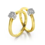 Diamantový zásnubný prsteň Mirage z kolekcie Dream rings zo žltého zlata s diamantom 0,09ct, 14k