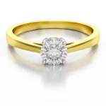 Diamantový zásnubný prsteň Mirage z kolekcie Dream rings zo žltého zlata s diamantom 0,09ct, 14k