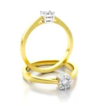 Diamantový zásnubný prsteň Mirage z kolekcie Dream rings zo žltého zlata s diamantom 0,09ct, 14k