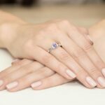 Diamantový prsteň Evangeline s tanzanitom