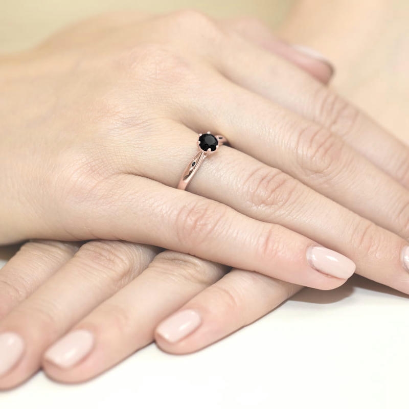 Diamantový prsteň Devina s čiernymi diamantmi