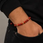 Šnúrkový náramok Jasper Flame