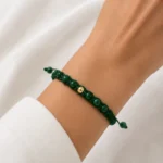 Šnúrkový náramok Malachite Pure
