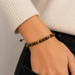 Šnúrkový náramok Tiger eye elegance