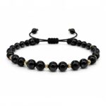 Šnúrkový čierny náramok Onyx Classic