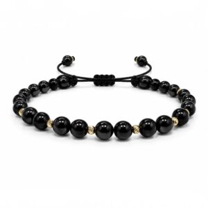 Šnúrkový čierny náramok Onyx Classic