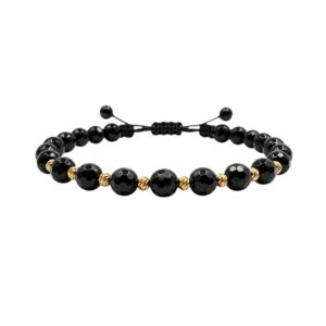 Šnúrkový čierny náramok Onyx Eclipse