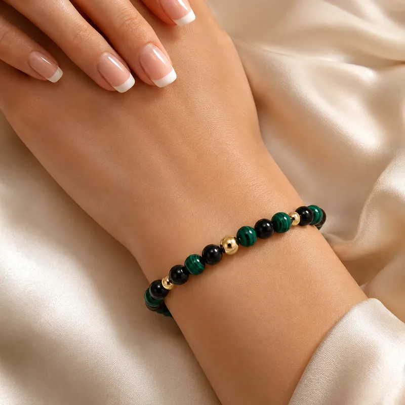 &Scaron;n&uacute;rkov&yacute; n&aacute;ramok Malachite & Onyx
