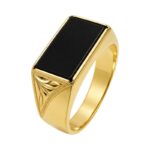 Vintage pánsky prsteň Black Onyx