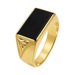 Vintage pánsky prsteň Black Onyx