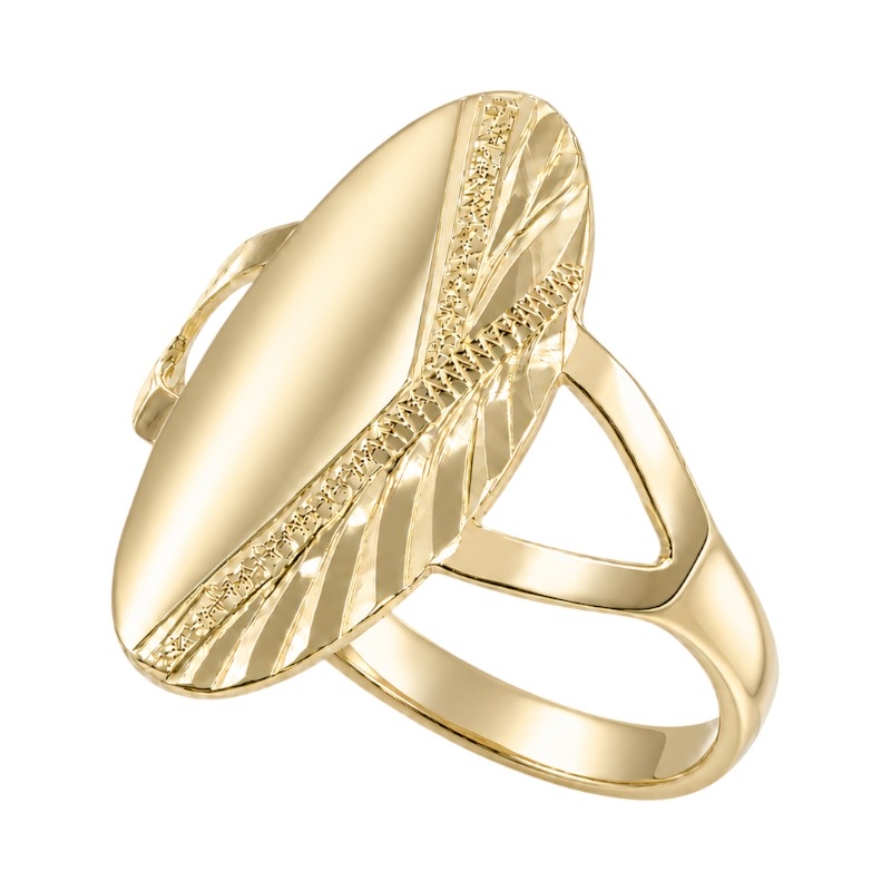 Vintage prsteň Zlatá elegancia zo žltého zlata, 14k